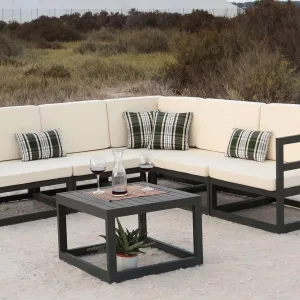 Conjunto rinconera aluminio antracita exterior Burgos 7