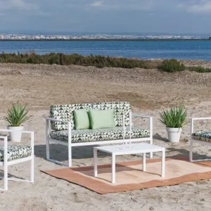 Set completo de muebles para terraza pequeña Mónica