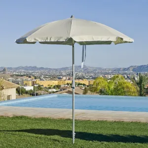 Sombrilla playa aluminio con agarradores Elba