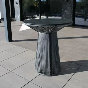 Mesa alta de coctel cuerdas para exterior Rodhos