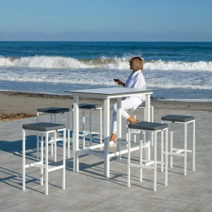 Mesa alta bar aluminio Tropea