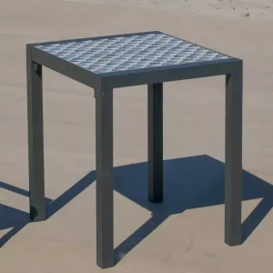 Mesa mosaico cuadrada aluminio Gondola