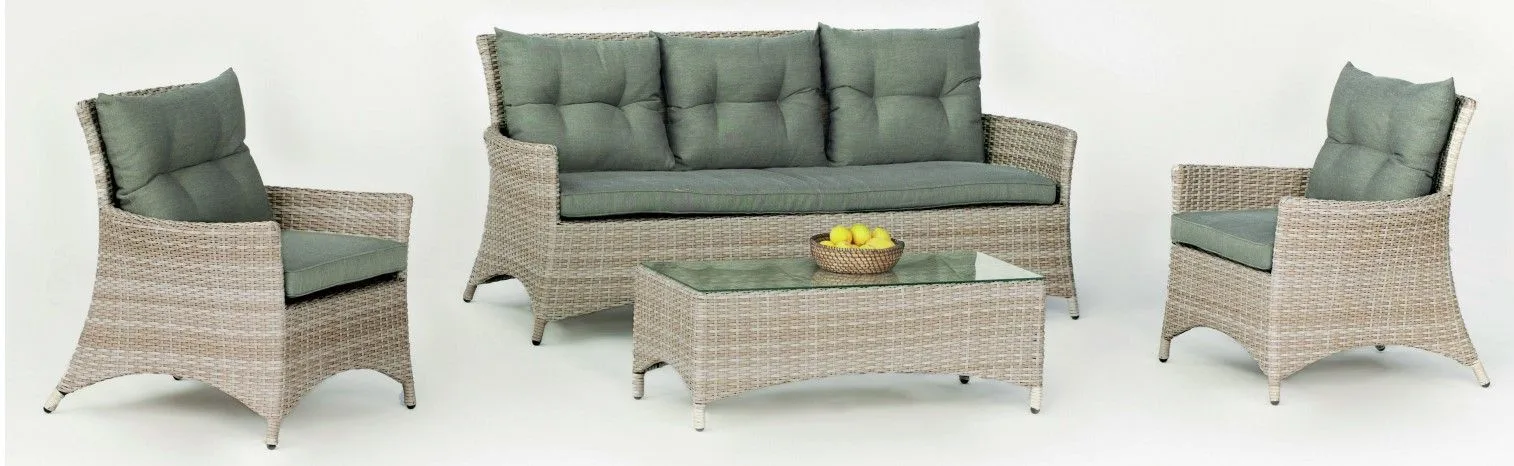 Conjunto de sofás para jardín de ratán Belmond