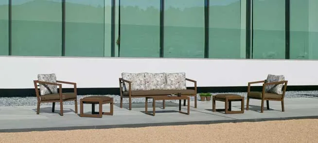 Conjunto para jardín en aluminio Acapulco 10