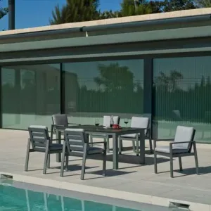 SET COMEDOR ALUMINIO CAMELIA-180/6