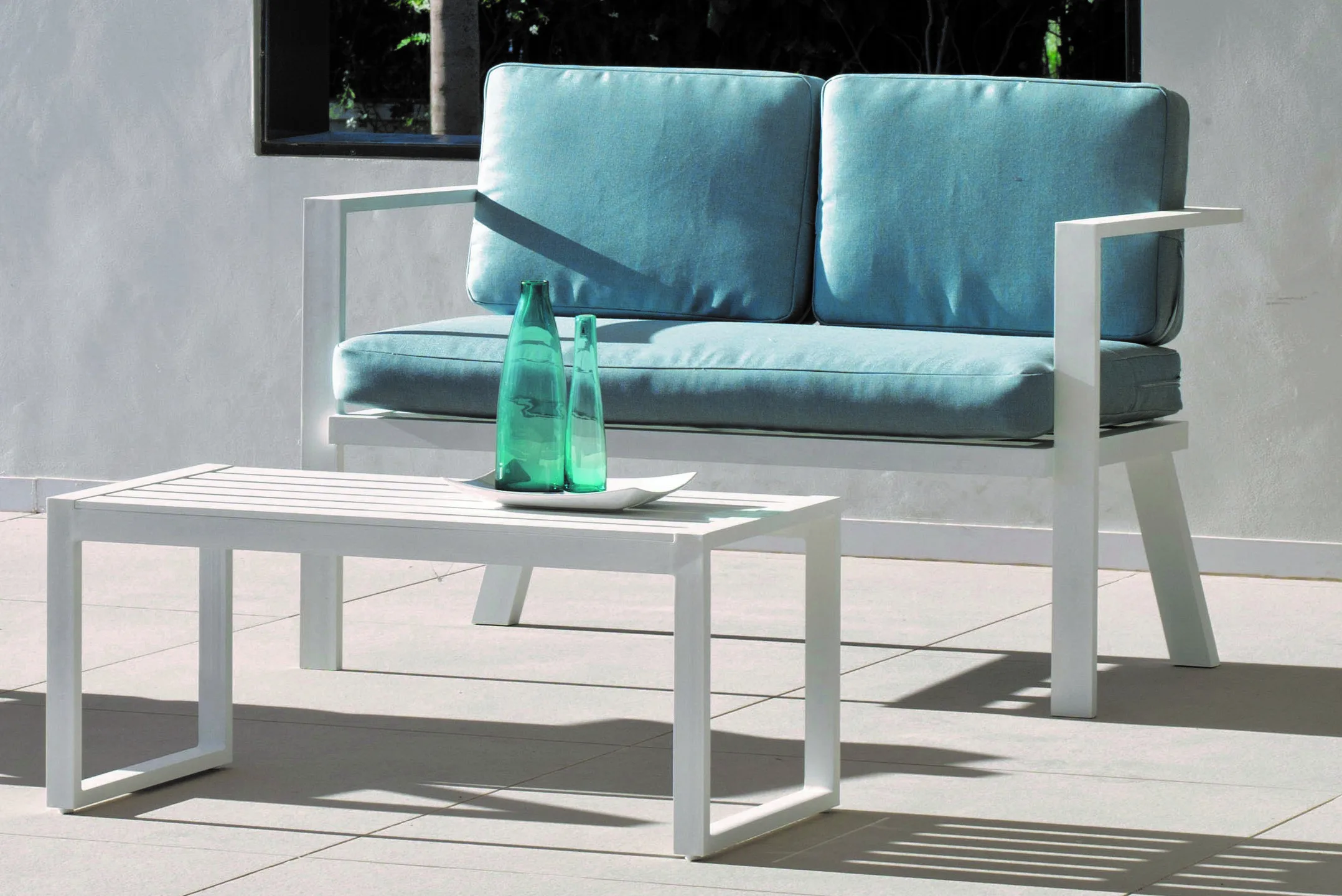 Sofá de 2 plazas para jardín Azores