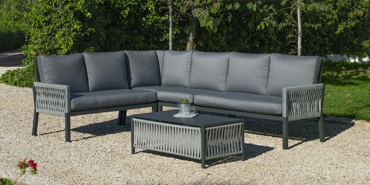 Conjunto rinconera de cuerda trenzada Havana 28