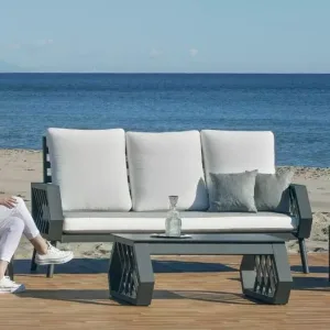 Conjunto de jardín gran confort en aluminio Milano