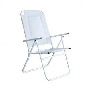 Tumbona playera de aluminio blanco Beocia Lux 280