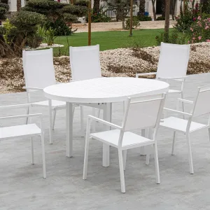 Mesa redonda extensible aluminio Yerevan