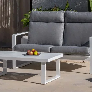 Sofá de jardín 2 plazas de lujo con respaldo alto Michigan