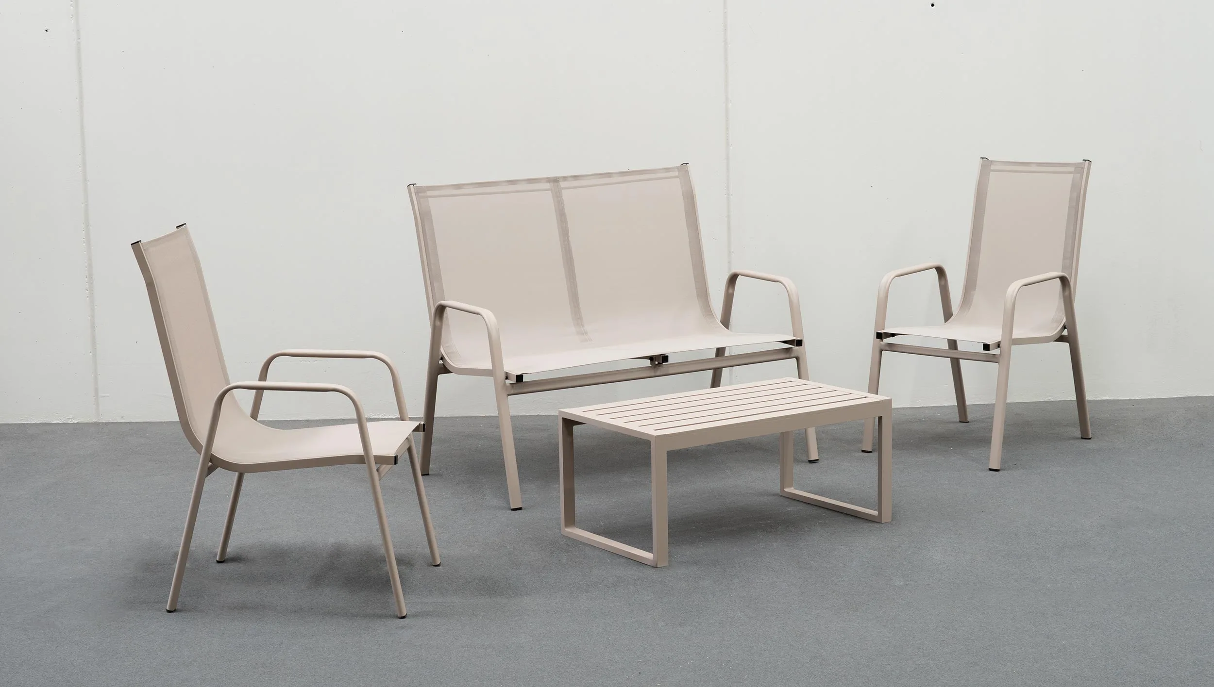 Conjunto apilable aluminio modelo Avalon