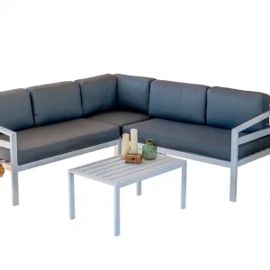 Sofá rinconera de jardín para 5 personas Mykonos