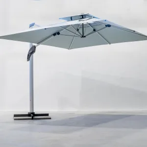 Parasol excéntrico 300x300 para chalets o casas de campo Cunil Lux 300