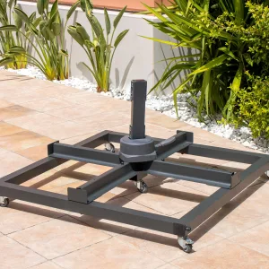Base de parasol con ruedas de aluminio Galeón