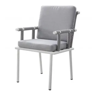 Sillón de cuerda trenzada y aluminio Urbia 30