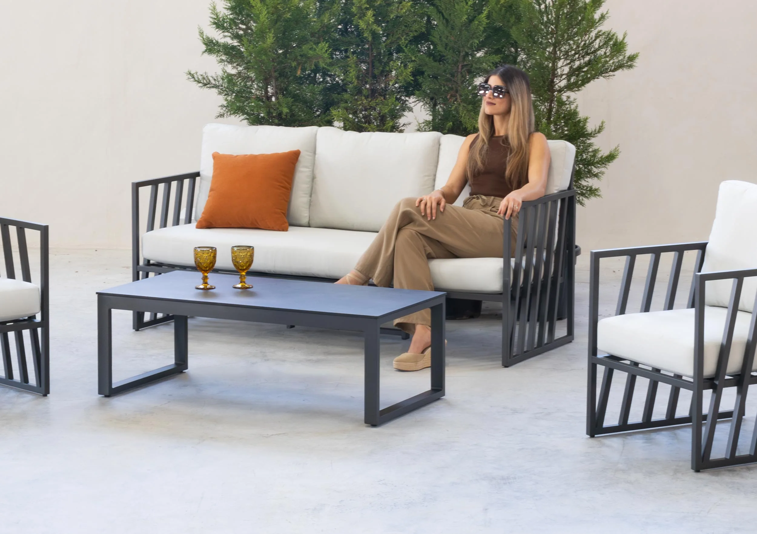 Sofá estilo industrial para casas de lujo estilo loft Lovenia