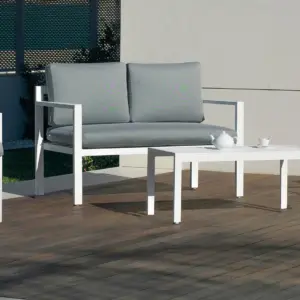 Set terraza nórdico minimalista lujo resistente clima Hondina 7